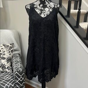 NWT Cupshe Black Eyelet Cover-up-Large